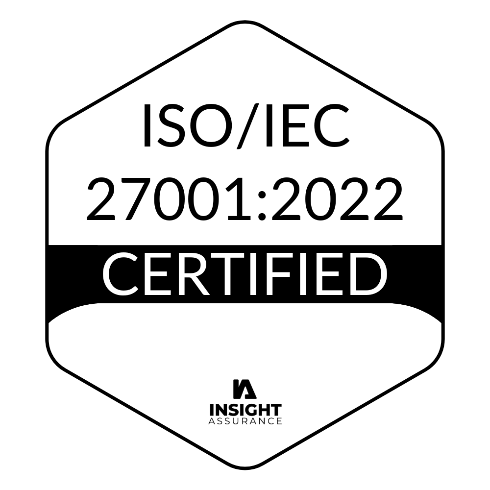 Certified to ISO/IEC 27001:2022